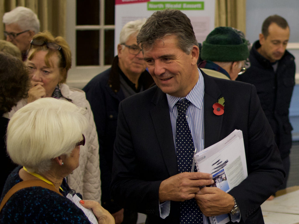 Deputy Chief Executive Derek Macnab at the Ongar exhibition. Source: Epping Forest District Council